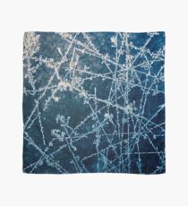 Icy Blue Frost Ice Crystals 2- Nature Chic Scarf