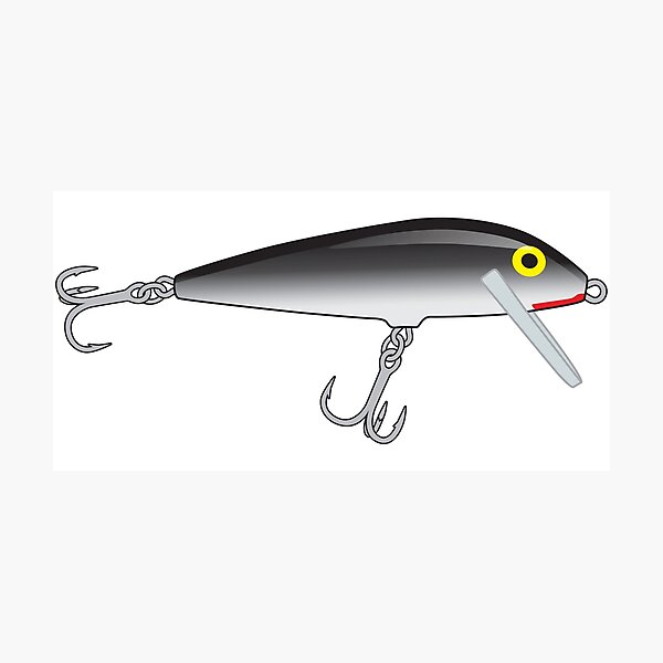 Crankbait Square Bill Fishing Lure - Gizzard Shad Pattern Sticker