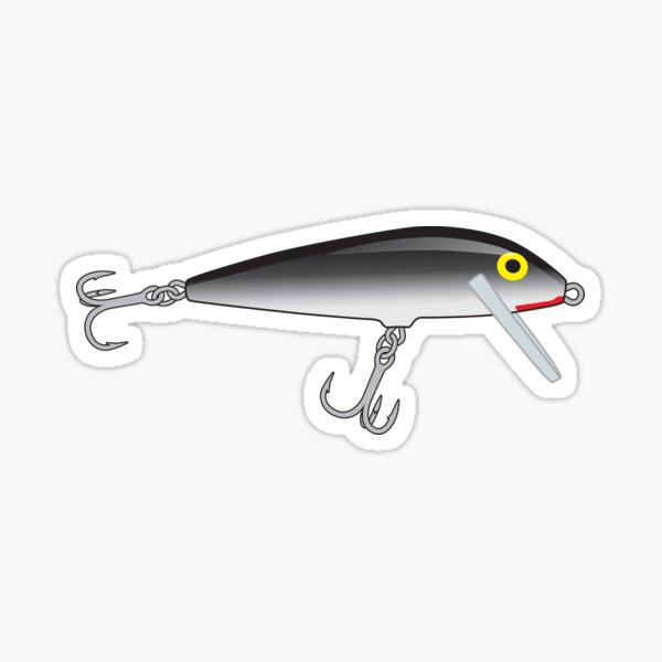 Fishing Lure Hula Popper Leapard Frog Yellow/White Skirt Sticker