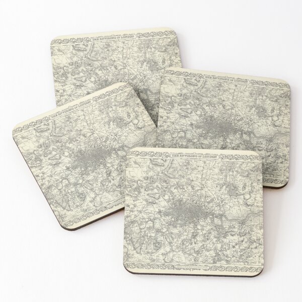 Item preview, Antique map of London (1856) designed and sold by coolshitba.
