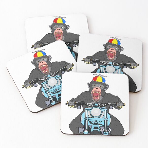 Item preview, Gorilla on a motorbike designed and sold by Zaczagon.
