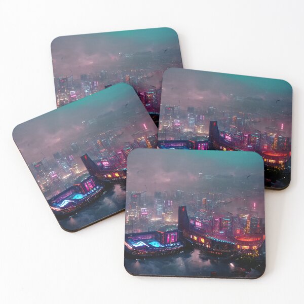 Item preview, Mirai 2.0 - Paisaje urbano ciberpunk designed and sold by ArkMinted.
