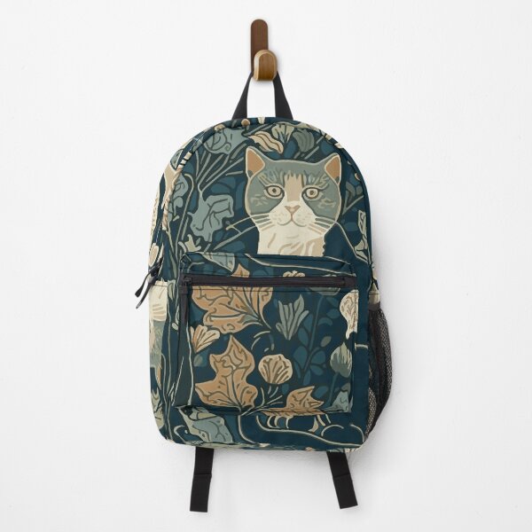 Item preview, Sweet William Morris Style Cats designed and sold by Thread Bubbler.