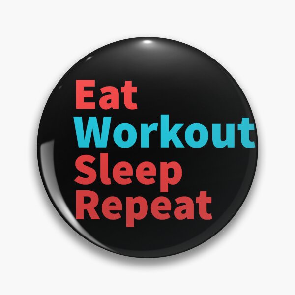Item preview, Eat workout sleep repeat-Hard muscles powerful inspiration  designed and sold by Master4art.