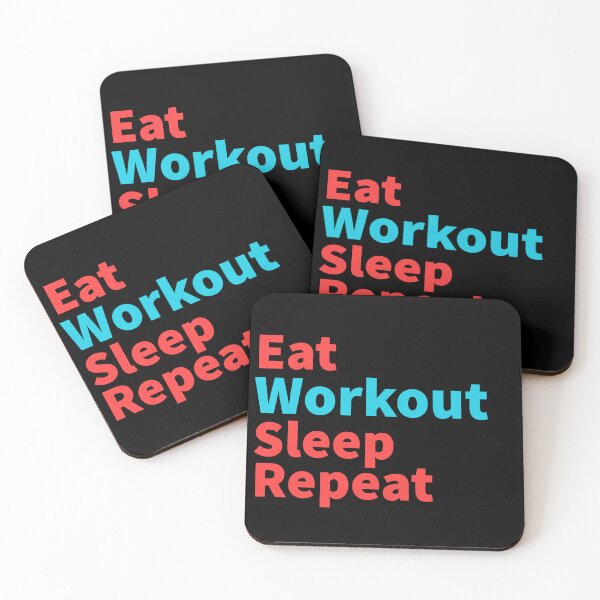 Item preview, Eat workout sleep repeat-Hard muscles powerful inspiration  designed and sold by Master4art.