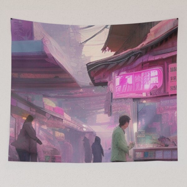 Item preview, Busan City Street Pink designed and sold by Places On Earth.