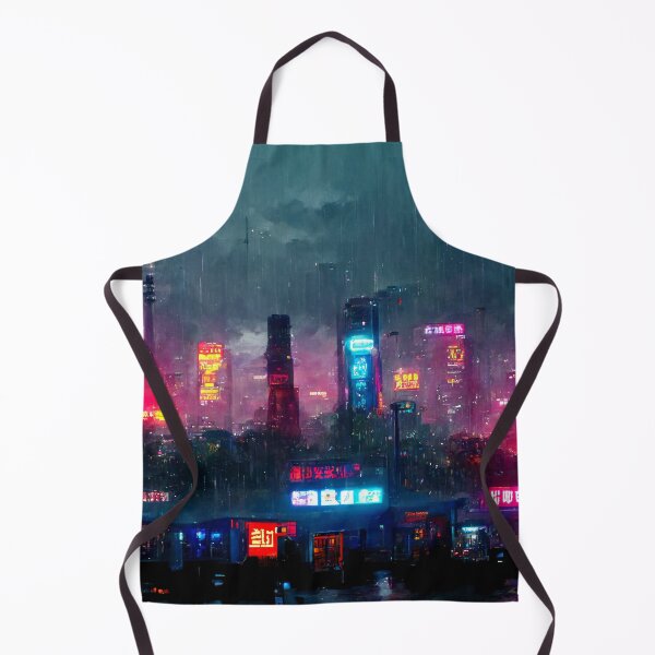 Item preview, Night Life - Cyberpunk Cityscape Skyline designed and sold by ArkMinted.