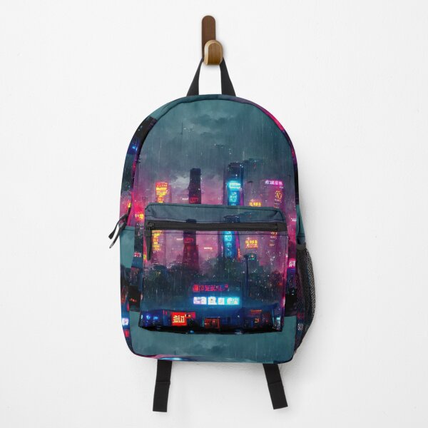 Item preview, Night Life - Cyberpunk Cityscape Skyline designed and sold by ArkMinted.