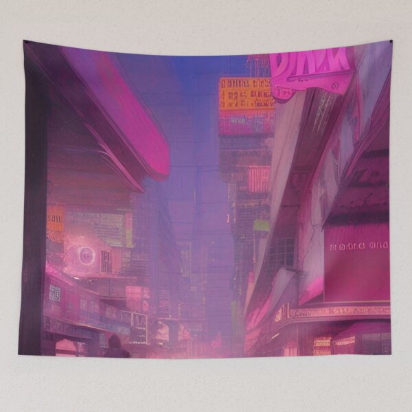 Item preview, Busan Pink Skyline designed and sold by Places On Earth.