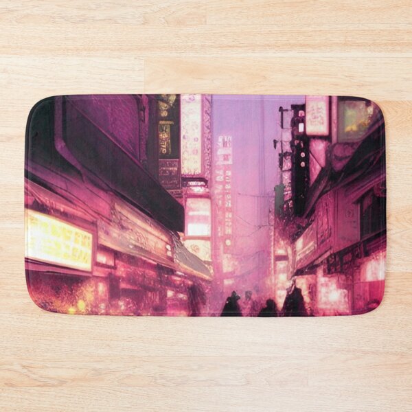 Item preview, Busan City at night painting designed and sold by Places On Earth.