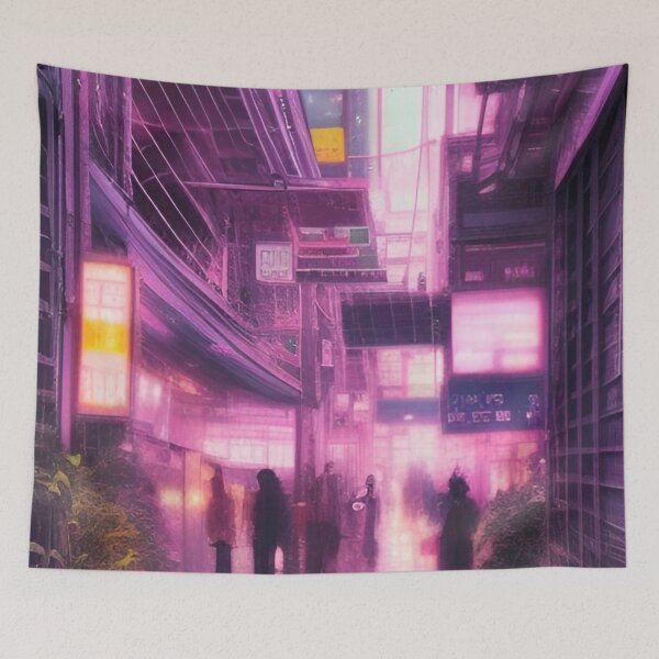 Item preview, Neon Pink Busan Art designed and sold by Places On Earth.