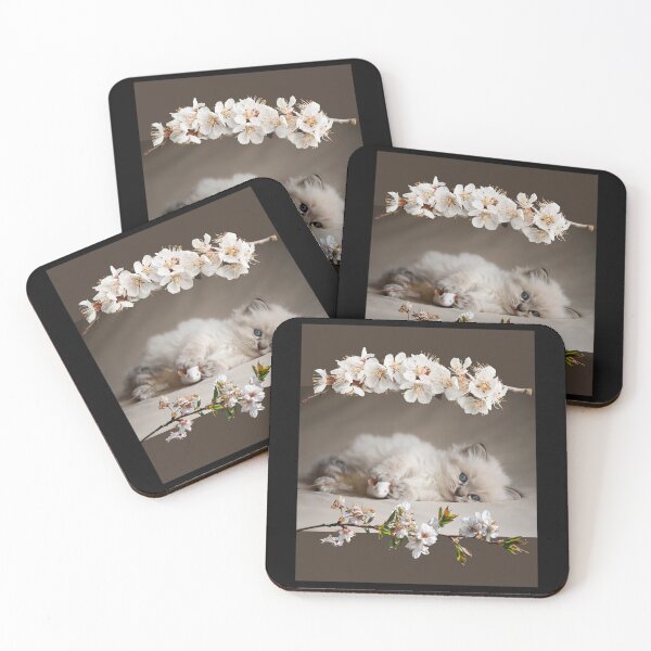 Item preview, Cute Himalayan Kitten With Flowers Breed Lover Design designed and sold by EarthArtDesigns.