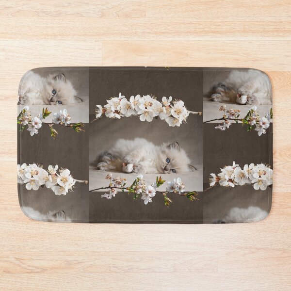 Item preview, Cute Himalayan Kitten With Flowers Breed Lover Design designed and sold by EarthArtDesigns.