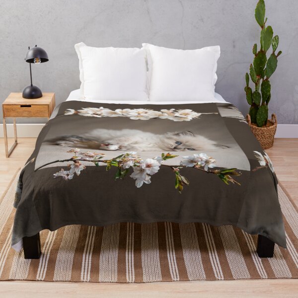 Item preview, Cute Himalayan Kitten With Flowers Breed Lover Design designed and sold by EarthArtDesigns.