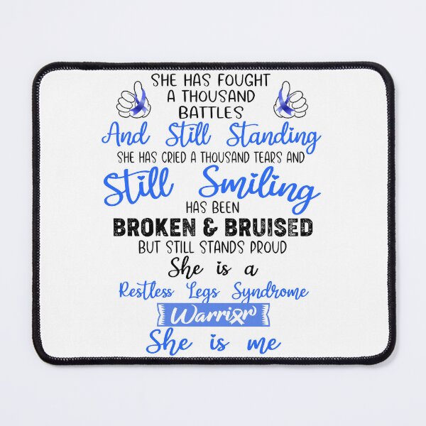 Item preview, Restless Legs Syndrome Warrior SHE IS ME - Support Restless Legs Syndrome Fighter Gifts designed and sold by Berriosly.