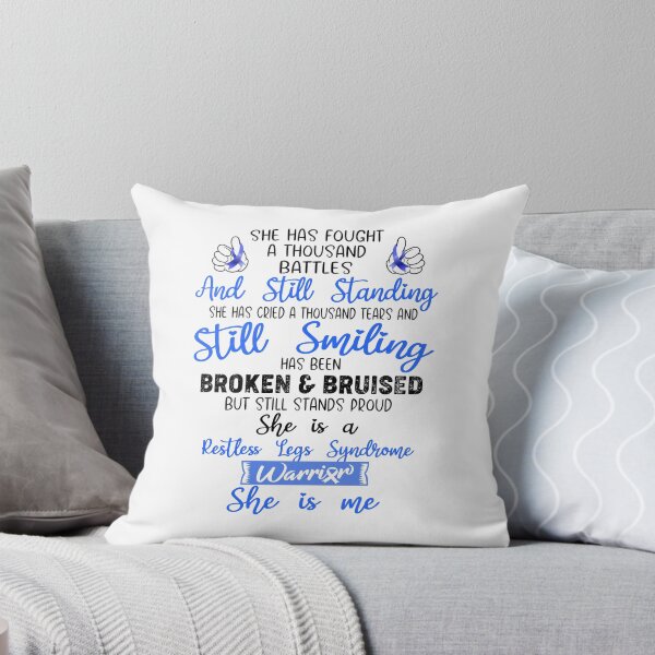 Item preview, Restless Legs Syndrome Warrior SHE IS ME - Support Restless Legs Syndrome Fighter Gifts designed and sold by Berriosly.