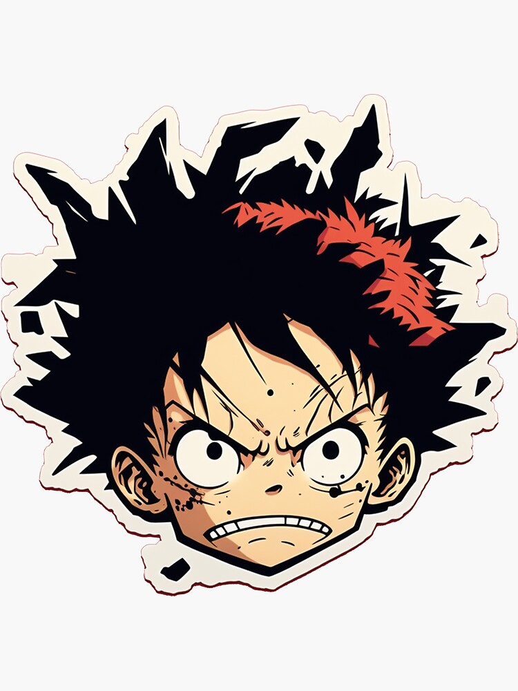 luffy one piece752.png Sticker for Sale by XzavSanfQ