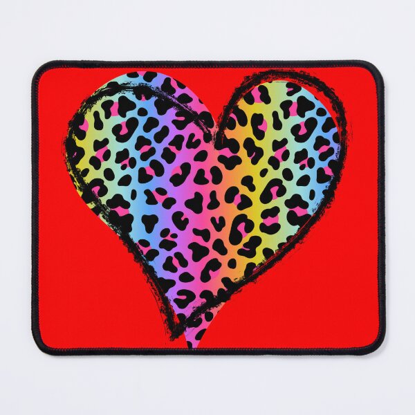 Item preview, Neon Rainbow Leopard Heart designed and sold by BeYOUtifulFaith.