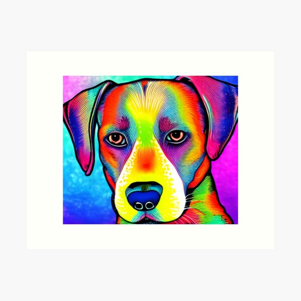 Psychedelic Dog - Diamond Art World