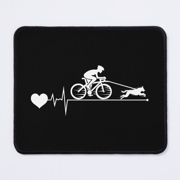 Item preview, Bikejoring DogScooting Dog Sport Bike Bicycle heartbeat Pulse designed and sold by CuteDesigns1.
