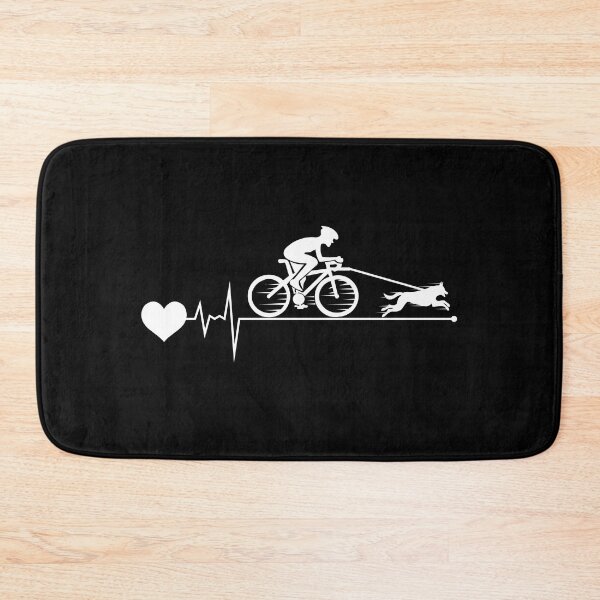 Item preview, Bikejoring DogScooting Dog Sport Bike Bicycle heartbeat Pulse designed and sold by CuteDesigns1.