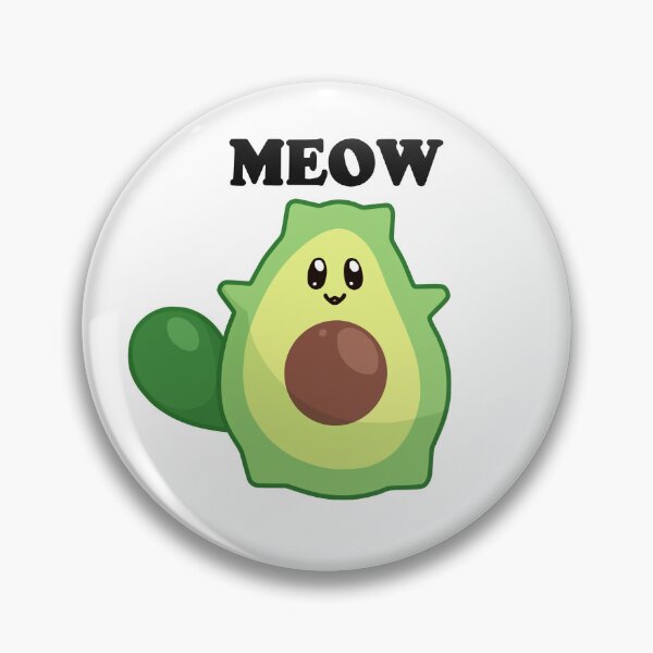 Item preview, kawaii avocado cat perfect for vegans and vegetarians designed and sold by ZerpaGiovanna.