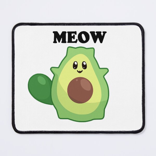 Item preview, kawaii avocado cat perfect for vegans and vegetarians designed and sold by ZerpaGiovanna.