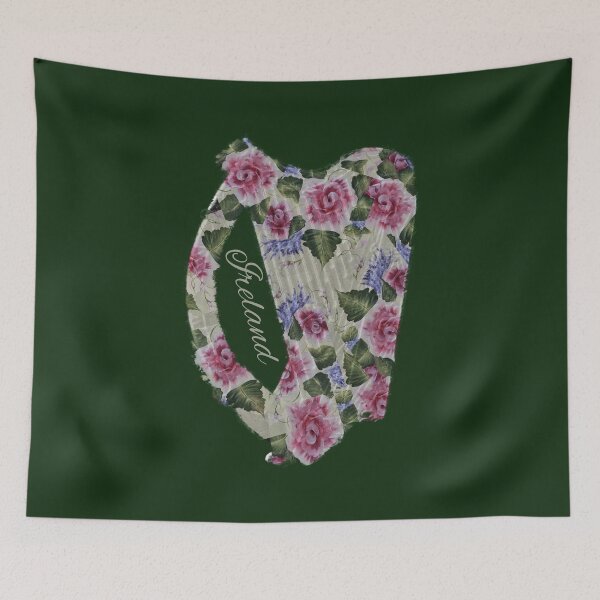 Item preview, Irish Floral Harp designed and sold by articlave.