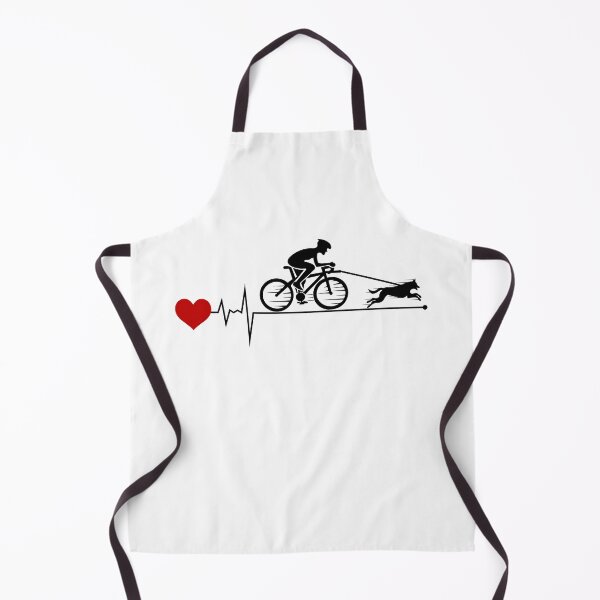 Item preview, Bikejoring DogScooting Dog Sport Bike Bicycle Heartbeat Pulse designed and sold by CuteDesigns1.
