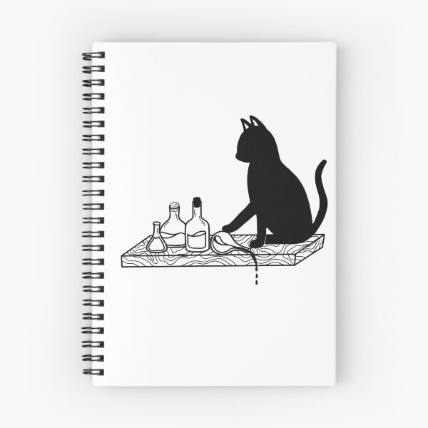 Item preview, Black Cat and Potion Bottles  designed and sold by HaleighMade.