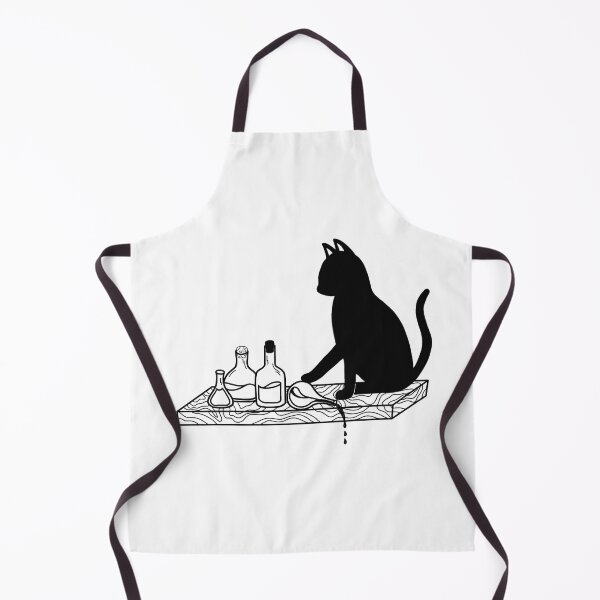 Item preview, Black Cat and Potion Bottles designed and sold by HaleighMade.