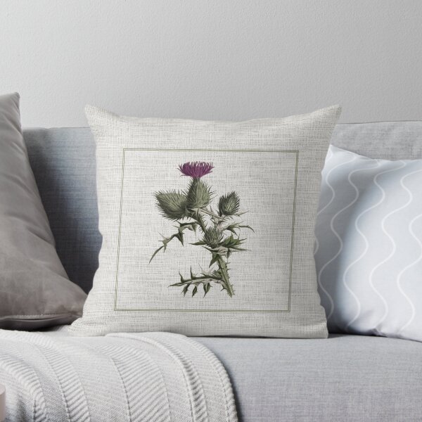 Outlander - thistle Throw Pillow