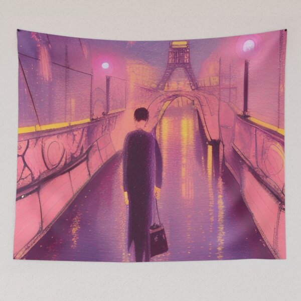 Item preview, Pont Des Arts Pink Neon designed and sold by Places On Earth.