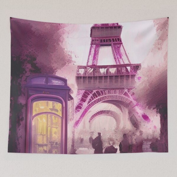 Item preview, Eiffel Tower Pont Des Arts designed and sold by Places On Earth.