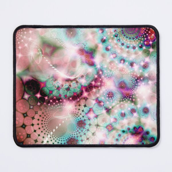 Item preview, Ruby Coral Organic Kaleidoscope Fractal earth mother nature psychedelic fibonacci spiral geometric journey designed and sold by MisprintArt.