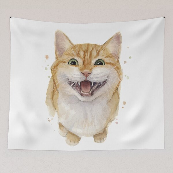 Item preview, Meowing Cat designed and sold by Olga Shvartsur.