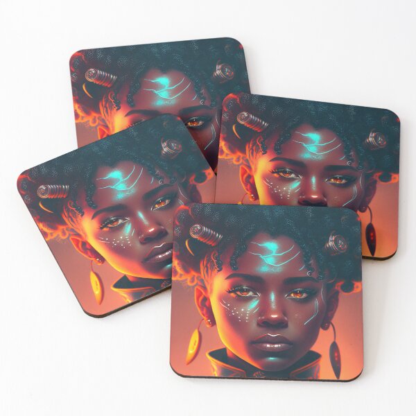 Item preview, Afrofuturism Art designed and sold by MidJourneymen.