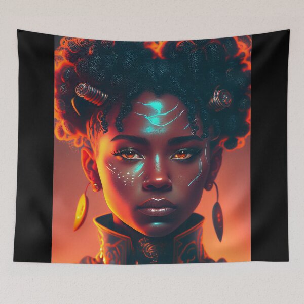 Item preview, Afrofuturism Art designed and sold by MidJourneymen.