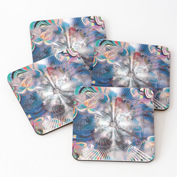 Item preview, Amazonia Ayahuasca Geometric Fractal Blue designed and sold by MisprintArt.