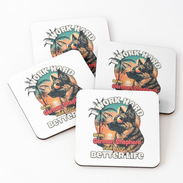 Item preview, I work hard so my german shepherd can live a better life designed and sold by polygrafix.