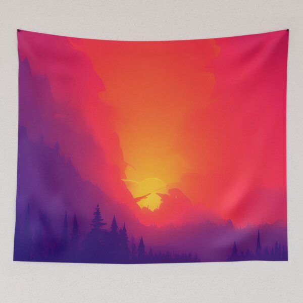 Item preview, Minimalist Landscape River View Prints: The Perfect Way to Enhance Your Space designed and sold by supeart.