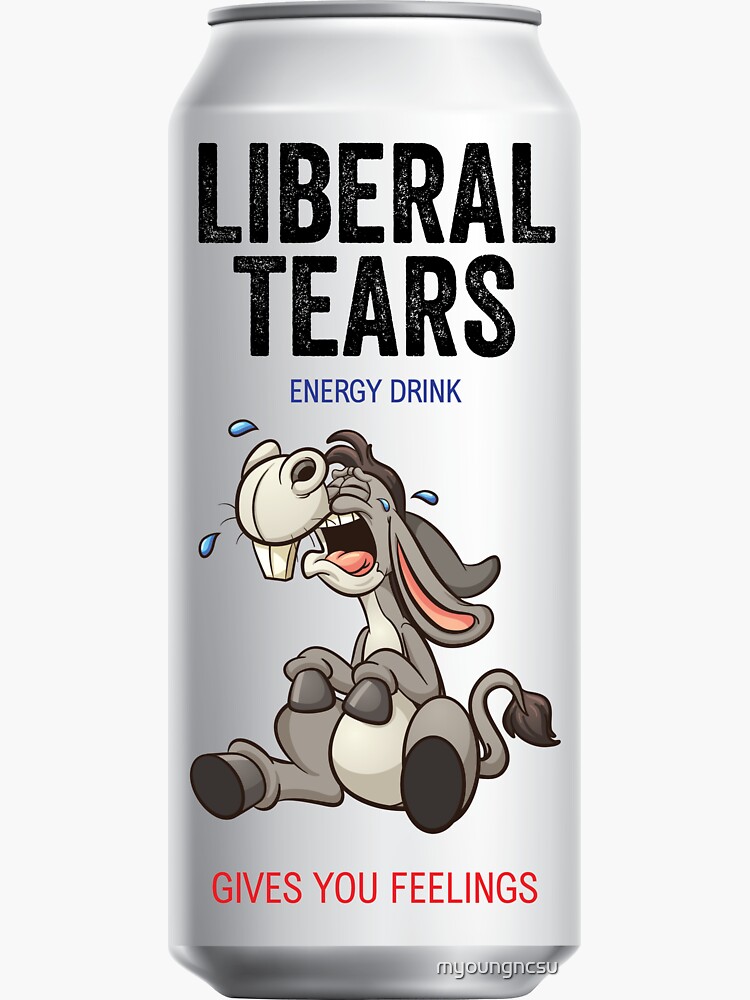 Liberal Tears Energy Drink Sticker