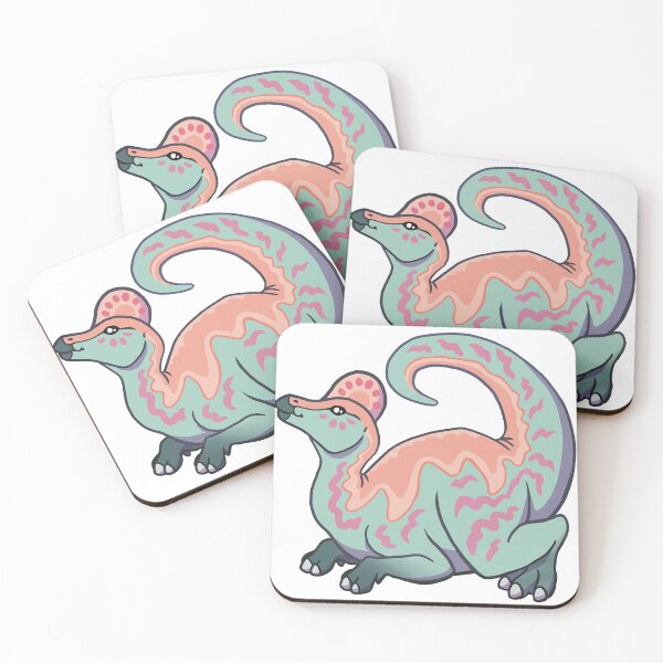 Item preview, Corythosaurus Dinosaur Herbivore Green Left designed and sold by ArtMongoose.