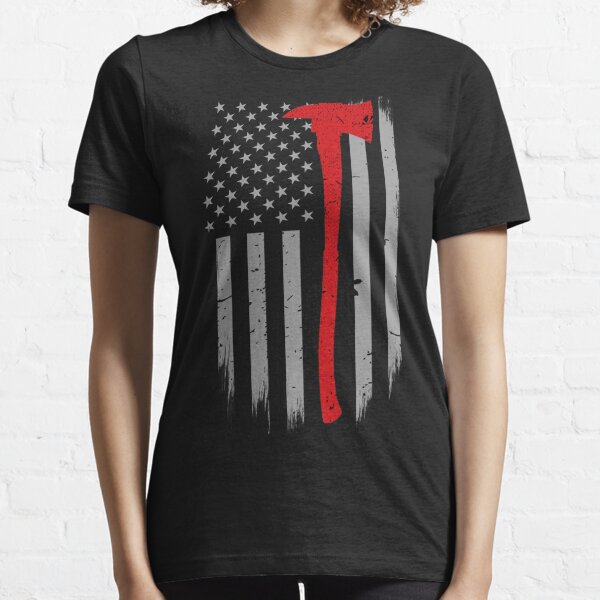  My Best Friend Is A Firefighter Thin Red Line US Flag Gifts T- Shirt : Clothing, Shoes & Jewelry