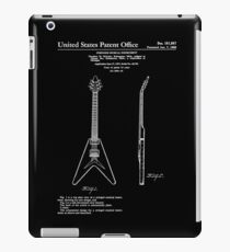 Gibson Flying V Guitar Patent White iPad Case/Skin