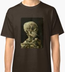 Vincent Van Gogh Skeleton Smoking Classic T-Shirt