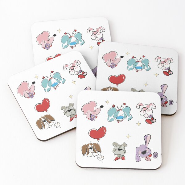 Item preview, Super Cute Heart Dogs designed and sold by Vondac.