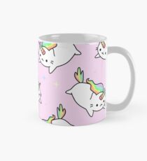 Regenbogen-Einhorn-Katze niedlich Tasse