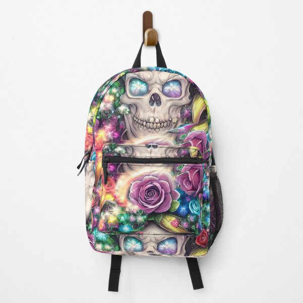 Item preview, Day of the Dead Psychedelic Sparkling Skulls & Roses Seamless Digital Art by BadassBazaar designed and sold by BadassBazaar.