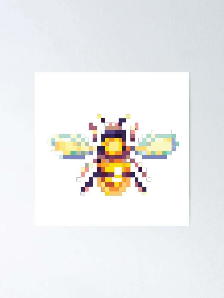 Cute Bee Pixel Art Photographic Print for Sale by christinegames